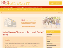 Tablet Screenshot of dr-birke.de